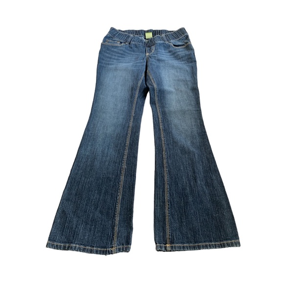 Old Navy Dark Blue Maternity Bootcut Jeans Sz 8 - Picture 2 of 8